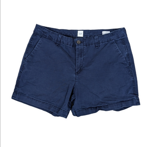 Gap Women's Navy Blue City Shorts Size 12 Cotton